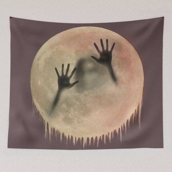 Item preview, Horror Scary Ghost Moon Spooky Monster Frightening designed and sold by niksy.