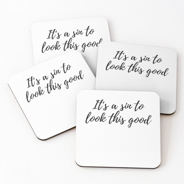 Item preview, It's a sin to look this good Cursive text designed and sold by Omniodise.