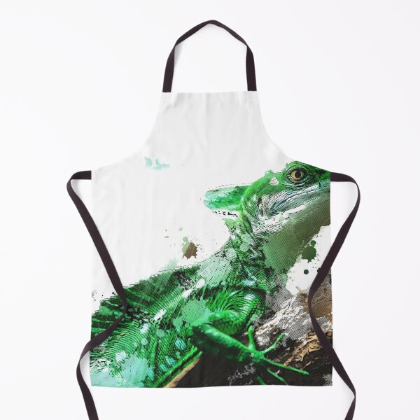 Item preview, Green watercolor chameleon designed and sold by KAFDESIGN.