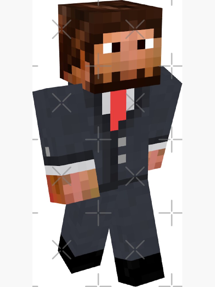 Fundy Minecraft Skin Sticker for Sale by rylee2020