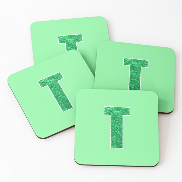 Item preview, Letter T - Green Water Wave Ocean Art designed and sold by dylanxh.