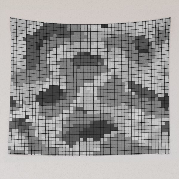 Item preview, pixel camo gray designed and sold by theZcreations.