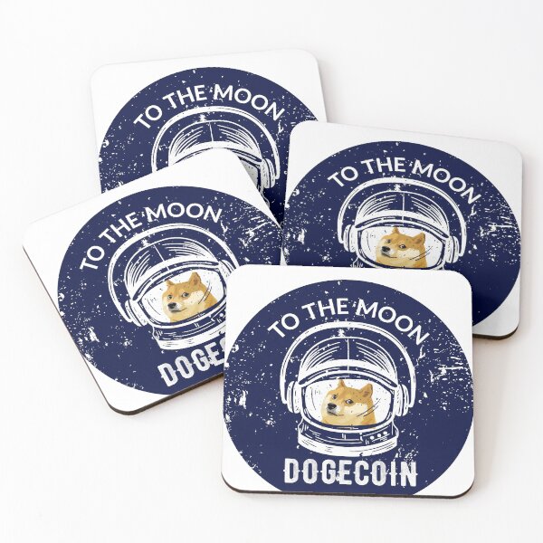 Artikelvorschau, Dogecoin Shirt Logo Dogecoin zum Mond Shirt entworfen und verkauft von Mytoonsquad.