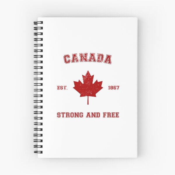 Item preview, Canada Strong And Free Vintage - Red on White designed and sold by BoredGames.