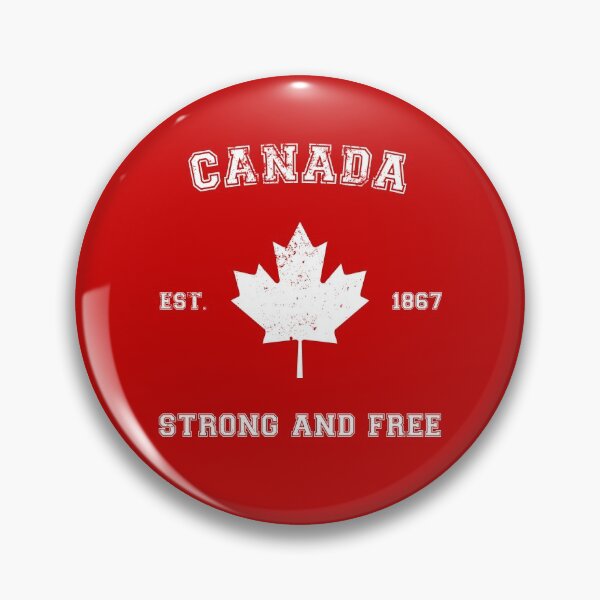 Item preview, Canada Strong And Free Vintage - White on Red designed and sold by BoredGames.