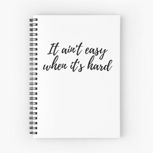 Item preview, It ain't easy when it's hard Cursive text designed and sold by Omniodise.