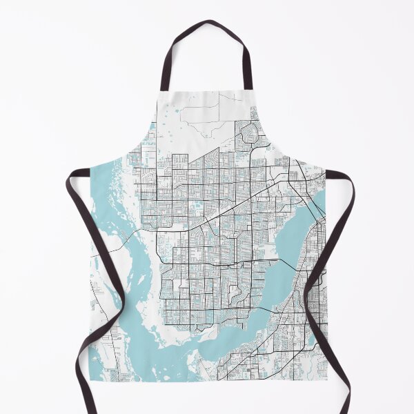 Item preview, Cape Coral City Map of Florida, USA - Circle designed and sold by deMAP.
