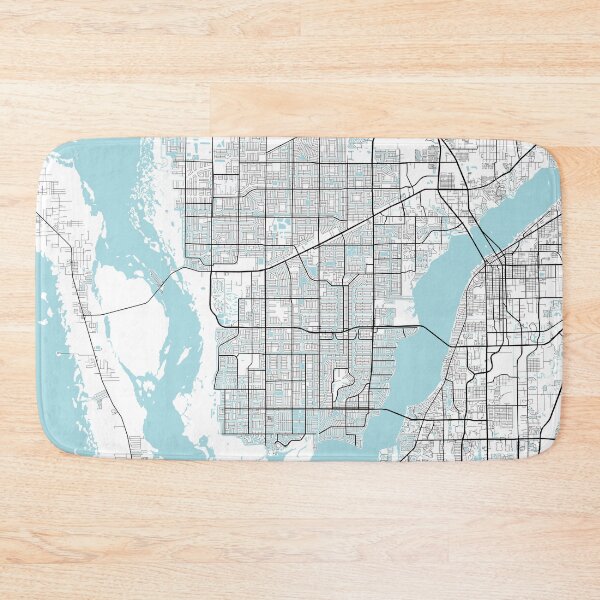 Item preview, Cape Coral City Map of Florida, USA - Circle designed and sold by deMAP.