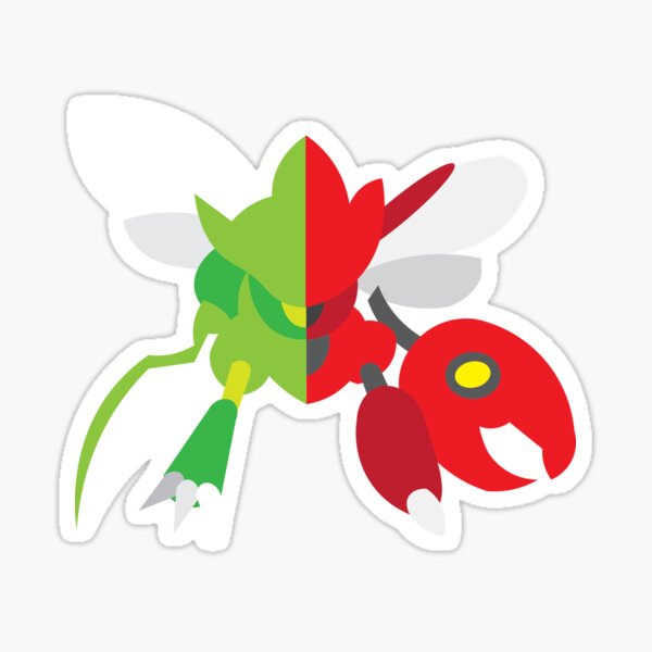 Skeleton Scyther Chrome Sticker