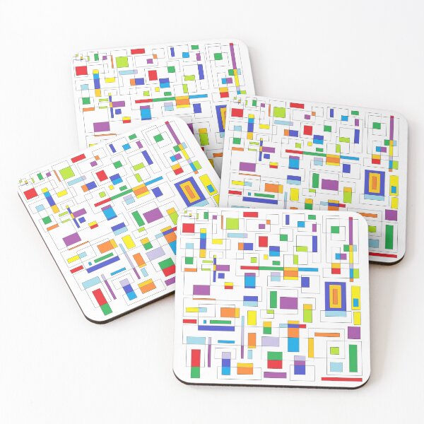 Item preview, Square Dancing - A Visual Feast of Geometric Design designed and sold by LiaNZL.