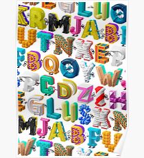 The Alphabet is your Playground Poster