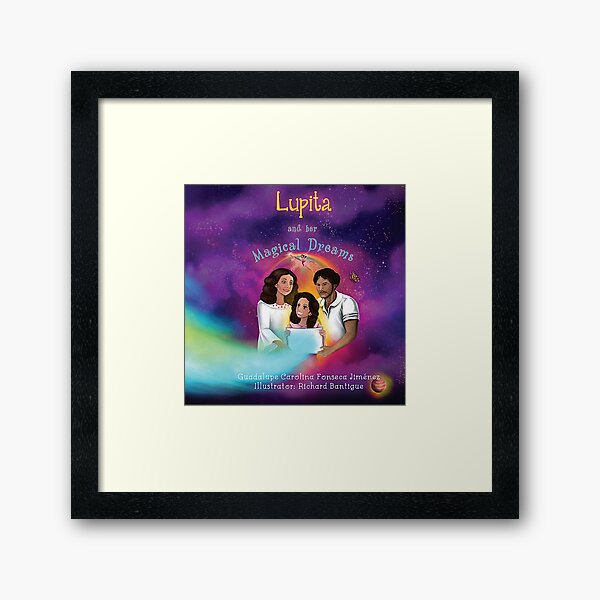 Lupita and her Magical Dreams Framed Art Print