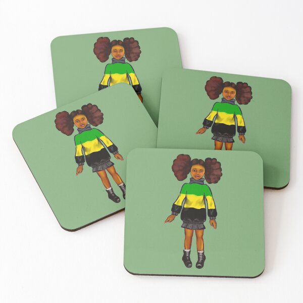 Item preview, Jamaica jumper - manga anime Jamaican girl with colours of Jamaican flag in black green and yellow designed and sold by Artonmytee.
