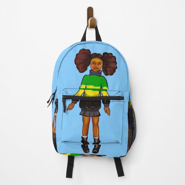 Item preview, Jamaica jumper - manga anime Jamaican girl with colours of Jamaican flag in black green and yellow designed and sold by Artonmytee.