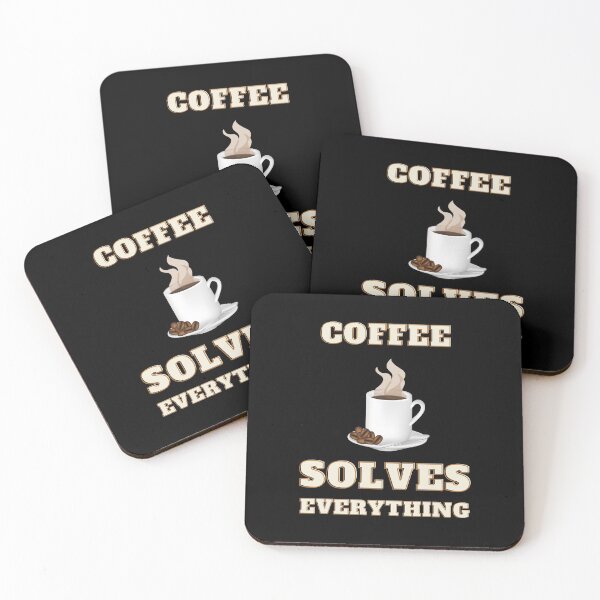 Item preview, Coffee solves everything designed and sold by NiceSign.