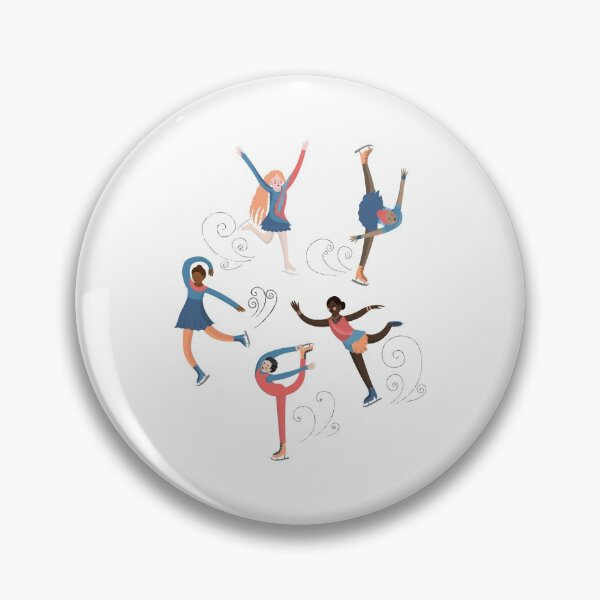 Item preview, Set of five girls ice skating. designed and sold by NatalliaNovik.