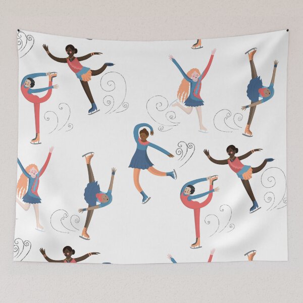Item preview, Set of five girls ice skating. designed and sold by NatalliaNovik.