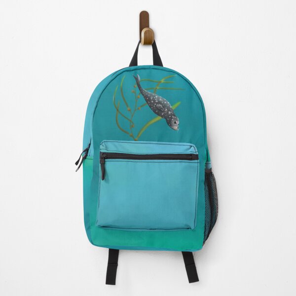 Item preview, Harbour seal underwater with Kelp algae in the background designed and sold by Brushes with Nature.