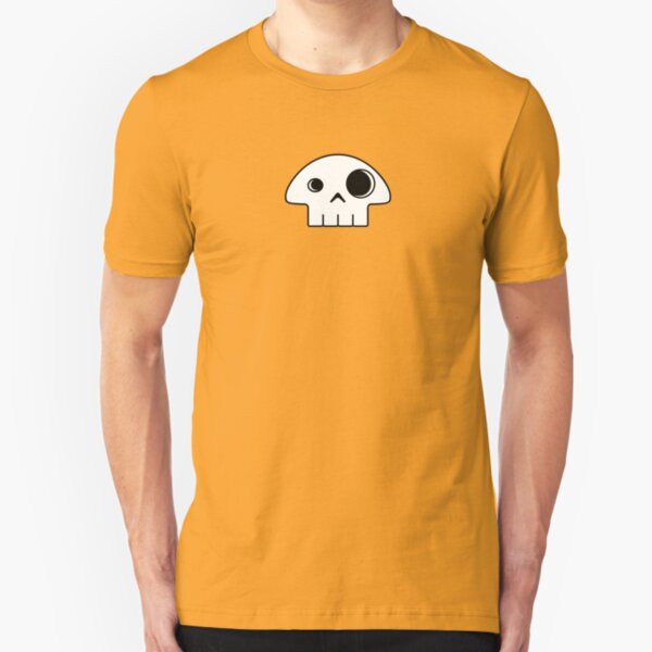 Mushroom Skull - small Slim Fit T-Shirt
