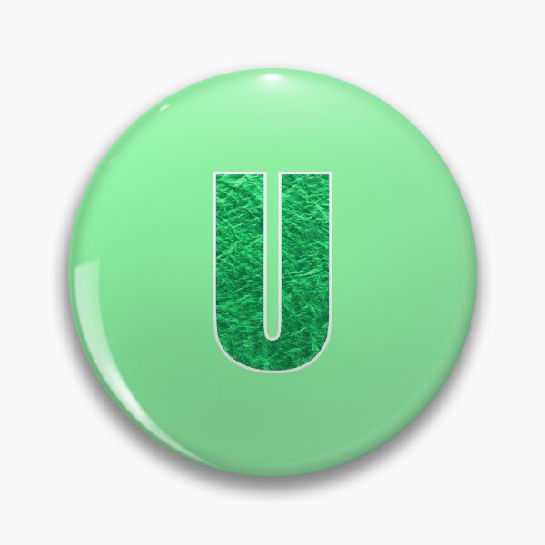 Item preview, Letter U - Green Water Wave Ocean Art designed and sold by dylanxh.