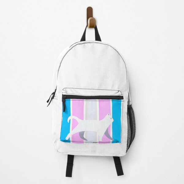 Item preview, Transgender pride white cat designed and sold by sagm.