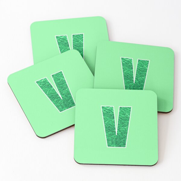 Item preview, Letter V - Green Water Wave Ocean Art designed and sold by dylanxh.