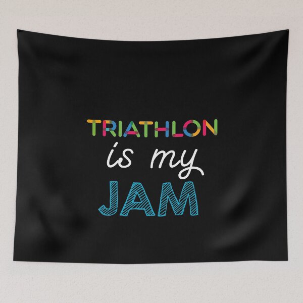Item preview, Triathlon is my Jam. Funny Triathlon Design designed and sold by Custom365.