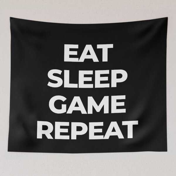 Item preview, esport eat sleep game repeat designed and sold by EnjoyMyTees.