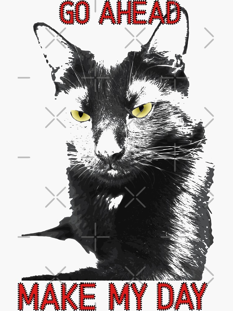 Black Cat  Sticker for Sale by janewwu