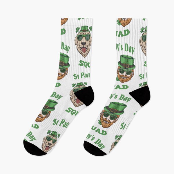 Item preview, Saint Patty's Day Cute Party Animals Happy Dog Lucky Leprechaun Party Squad designed and sold by RKA-Products.