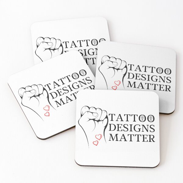 Item preview, Tattoo Designs Matter (black letters) designed and sold by ColdCityDesign.
