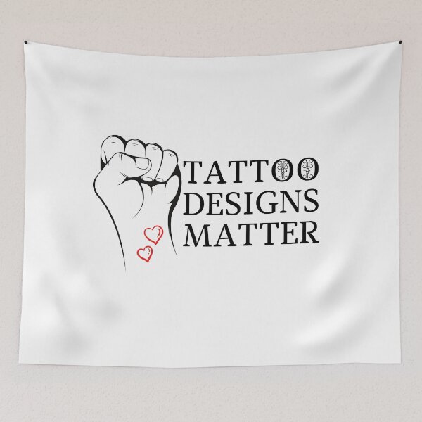Item preview, Tattoo Designs Matter (black letters) designed and sold by ColdCityDesign.