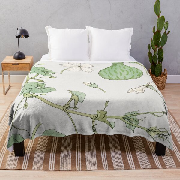 Item preview, Pretty Vintage Gourd White Flowers design - Verneuil designed and sold by Rachel Pile.