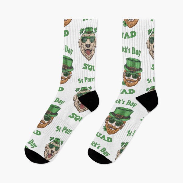 Item preview, Saint Patty's Day Cute Party Animals Happy Dog Lucky Leprechaun Party Squad designed and sold by RKA-Products.