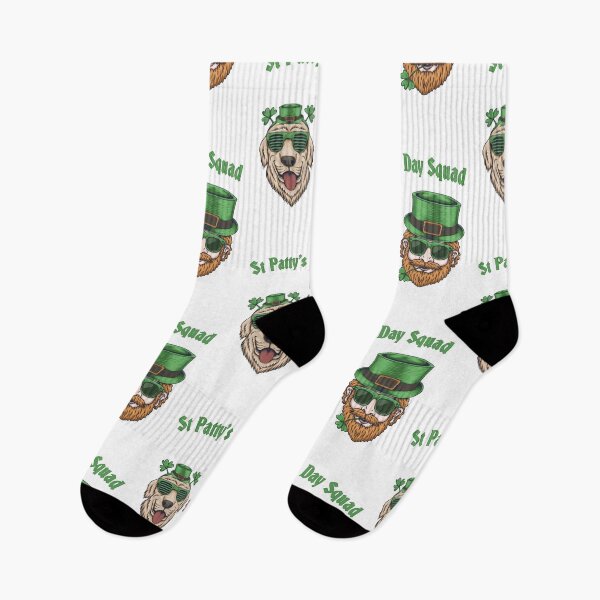 Item preview, Saint Patty's Day Cute Party Animals Happy Dog Lucky Leprechaun Party Squad designed and sold by RKA-Products.