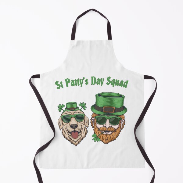 Item preview, Saint Patty's Day Cute Party Animals Happy Dog Lucky Leprechaun Party Squad designed and sold by RKA-Products.