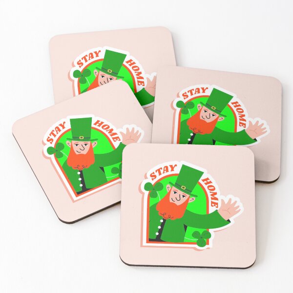 Item preview, stay home st patricks leprechaun lockdown quarantine designed and sold by Gossip Rag.