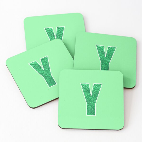 Item preview, Letter Y - Green Water Wave Ocean Art designed and sold by dylanxh.