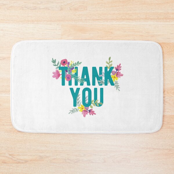 Item preview, Thank You and Florals designed and sold by Zentropik.