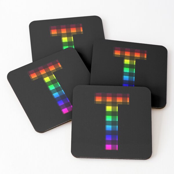 Item preview, The Letter T - Monogram in Rainbow and Black Buffalo Plaid designed and sold by Bumblefuzzies.