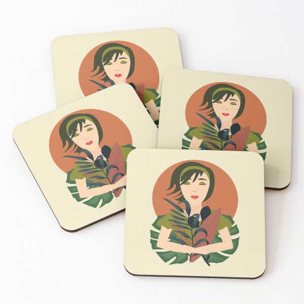 Item preview, Mother earth cute beauty with green hair holding the planet between her arms  designed and sold by SGS-.