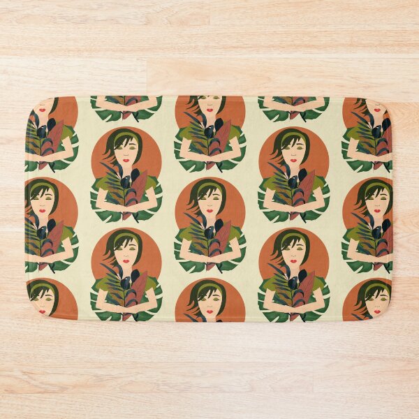 Item preview, Mother earth cute beauty with green hair holding the planet between her arms  designed and sold by SGS-.