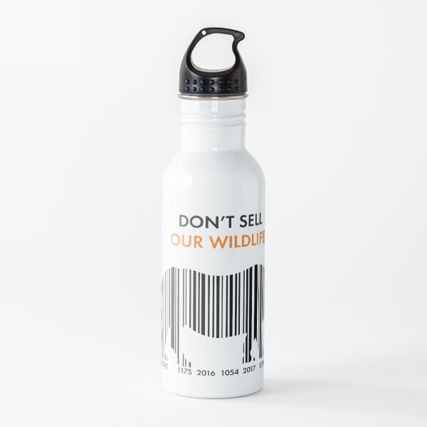 Rhino - Don't sell our wildlife Water Bottle