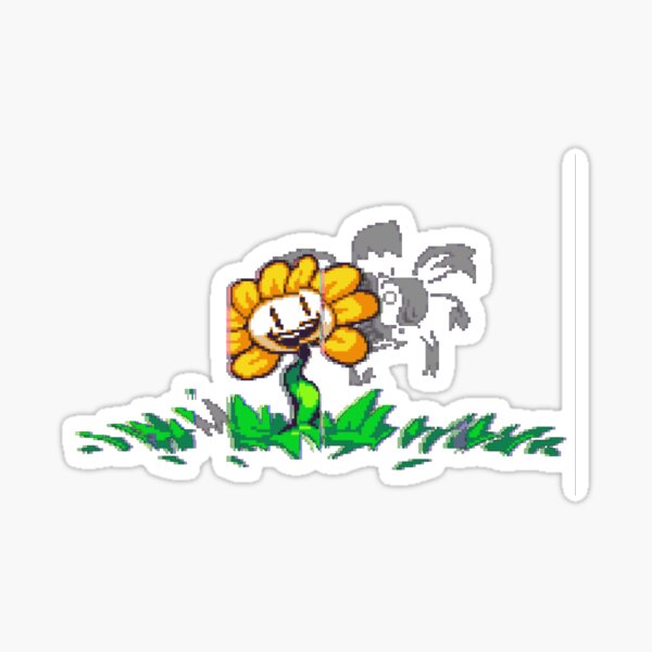 Evil Flowey the Flower Sticker for Sale by Metasaki