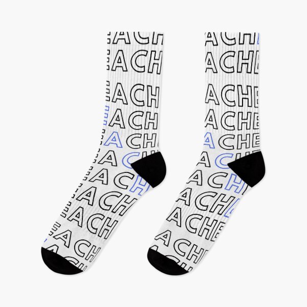 Item preview, Teacher  Job Simple Design in Black and Blue designed and sold by NamColors.