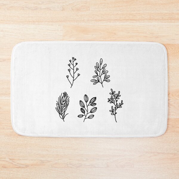 Item preview, black and white plant sticker pack 1 designed and sold by megan1007.