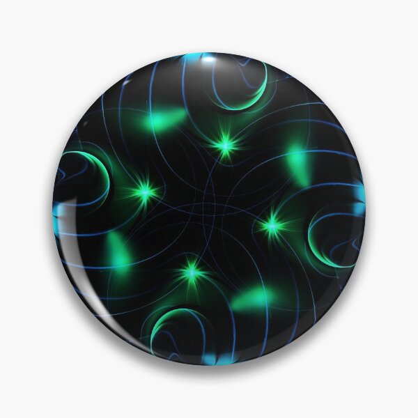Item preview, Psytrance Design - Psychedelic Flame Fractal - Blue Green Spirograph designed and sold by JordanHolmes.