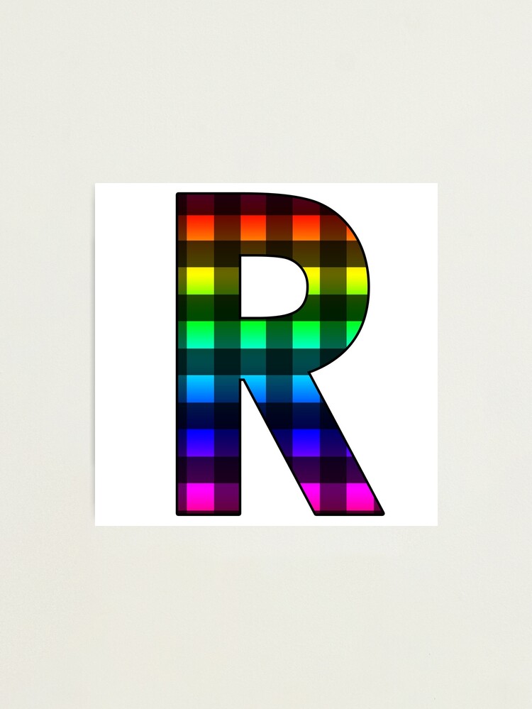 The Letter A - Monogram in Rainbow Gradient Photographic Print for Sale by  Bumblefuzzies