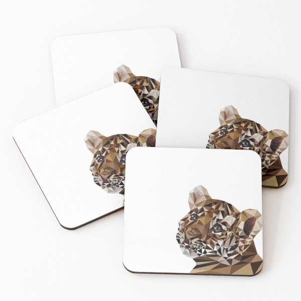 Item preview, baby tiger polygon portrait designed and sold by seabiscuit28.
