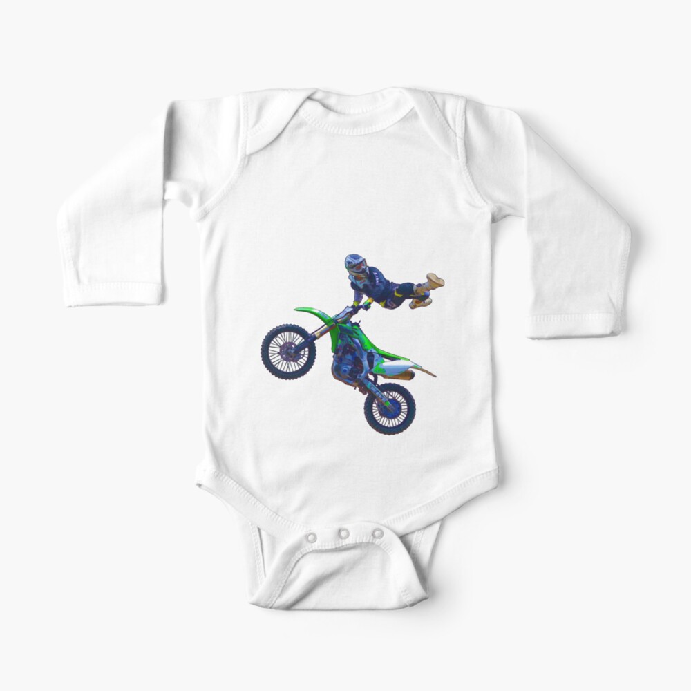 Body Para Bebe Motocross Aerial Stunt Rider Ii De Ravenprints Redbubble